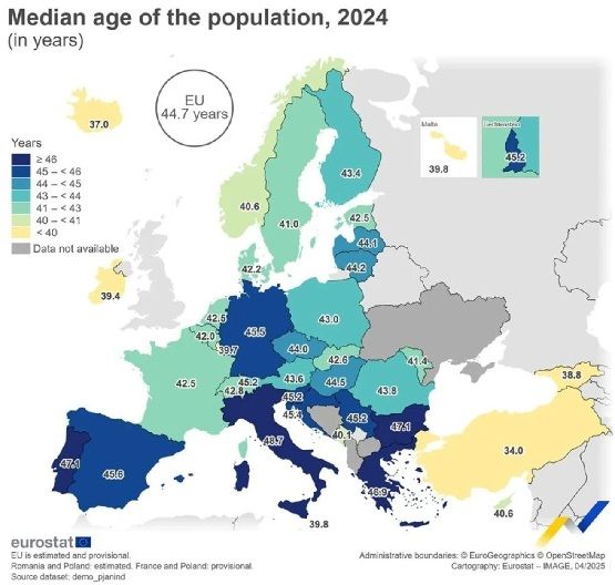 Европа состарилась